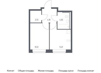 Продажа однокомнатной квартиры, 30.6 м2, Санкт-Петербург, метро Рыбацкое