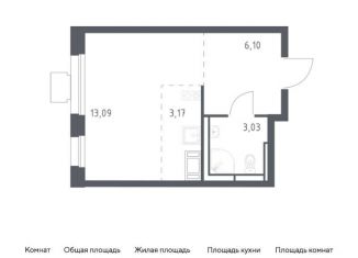 Продаю квартиру студию, 25.4 м2, Московская область, жилой комплекс Томилино Парк, к5.4