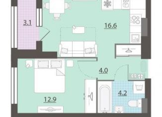 Продаю 1-комнатную квартиру, 39.4 м2, Екатеринбург, улица Челюскинцев, 112, улица Челюскинцев