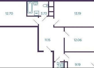 Продам 3-комнатную квартиру, 64.6 м2, Видное, Дивный бульвар, 1