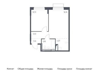 Продам 1-комнатную квартиру, 40.5 м2, поселение Кокошкино, жилой комплекс Новое Внуково, к17