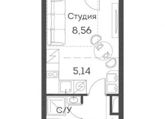 Квартира на продажу студия, 21.7 м2, Москва, ЖК Аквилон Бисайд