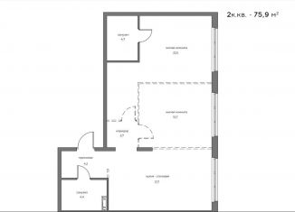 Продаю 2-ком. квартиру, 75.9 м2, Пенза