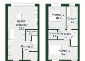 Продается 2-ком. квартира, 75.3 м2, Челябинская область