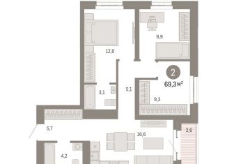 Продам 3-комнатную квартиру, 69.3 м2, Москва, ВАО