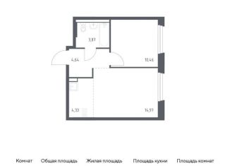 Продается 1-ком. квартира, 38.3 м2, поселение Кокошкино, жилой комплекс Новое Внуково, к25