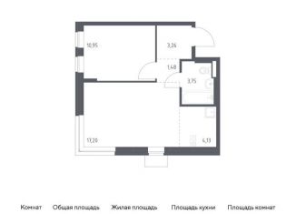 Продажа 1-комнатной квартиры, 40.8 м2, Москва, жилой комплекс Подольские Кварталы, к1