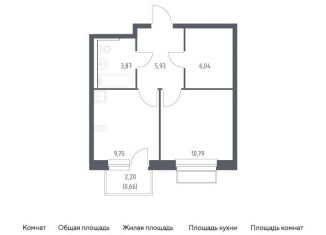 Продаю однокомнатную квартиру, 37 м2, поселение Кокошкино, жилой комплекс Новое Внуково, к29