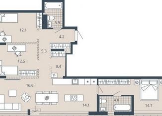 Продаю 3-комнатную квартиру, 112.9 м2, Пензенская область, улица Карпинского