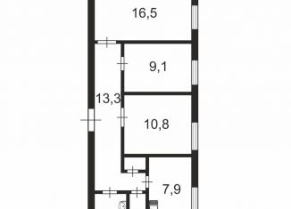 Продажа трехкомнатной квартиры, 63.3 м2, Санкт-Петербург, площадь Ленина, 8/8, площадь Ленина