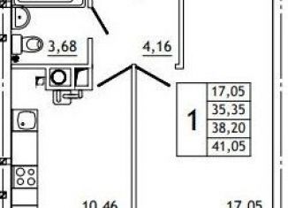 Продажа 1-комнатной квартиры, 41.1 м2, деревня Алтуховка, Олимпийская улица, 6