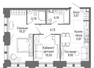 Продаю двухкомнатную квартиру, 59.7 м2, Москва, ЖК Селигер Сити