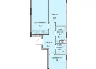 Продается 2-комнатная квартира, 63.4 м2, Казань