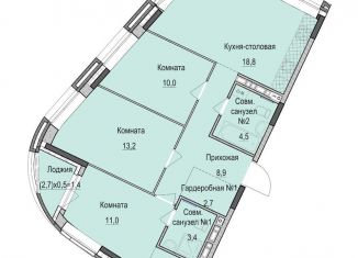 Продается 3-комнатная квартира, 75 м2, Татарстан