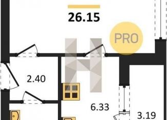 Продается 1-комнатная квартира, 26.2 м2, Калининград, Флагманская улица, 3