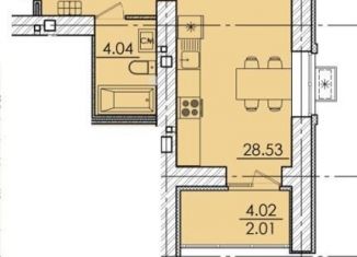 Продажа 1-комнатной квартиры, 41.3 м2, Пензенская область