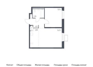 Однокомнатная квартира на продажу, 42.8 м2, Ленинский городской округ, жилой комплекс Горки Парк, к4.2