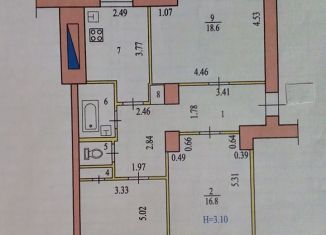 Сдача в аренду 3-ком. квартиры, 78 м2, Волгоград, улица Дзержинского, 15, Тракторозаводский район