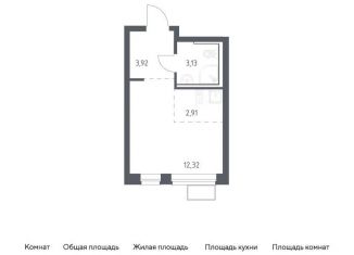 Продажа квартиры студии, 22.3 м2, посёлок Жилино-1, жилой комплекс Егорово Парк, к3.1, ЖК Егорово Парк