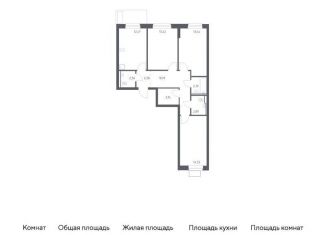 Продажа 3-ком. квартиры, 78.6 м2, посёлок Жилино-1, жилой комплекс Егорово Парк, к2