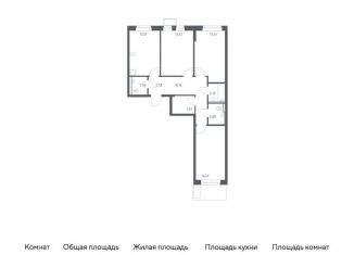 Продажа 3-комнатной квартиры, 78.5 м2, посёлок Жилино-1, улица Гоголя, 37А