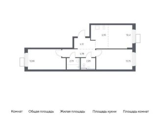 Продажа 3-ком. квартиры, 59.6 м2, посёлок Жилино-1, жилой комплекс Егорово Парк, к2