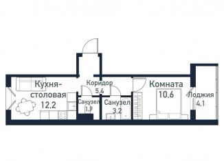 Продаю 1-комнатную квартиру, 33.3 м2, Челябинская область