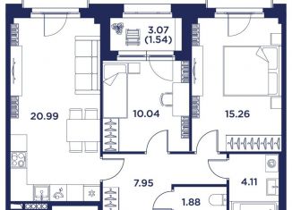 Продается двухкомнатная квартира, 60.2 м2, Санкт-Петербург