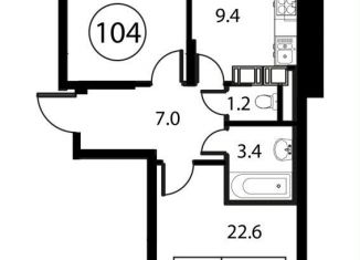 Продам 2-ком. квартиру, 61.3 м2, Московская область