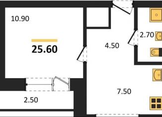 Продам 1-комнатную квартиру, 25.6 м2, Новосибирск