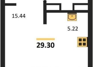 Продам квартиру студию, 29.3 м2, Новосибирск, улица Тюленина, 3