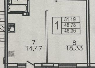 Продажа 1-комнатной квартиры, 52 м2, Самара, улица Дыбенко, 5