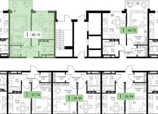 Продам 1-ком. квартиру, 40.1 м2, Смоленск, Ленинский район