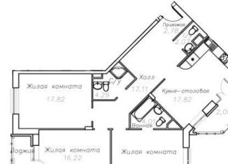 3-ком. квартира на продажу, 102.1 м2, село Ангелово, жилой комплекс Ангелово-Резиденц, 58