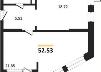 Продам однокомнатную квартиру, 52.5 м2, Воронеж, набережная Чуева, 7, Железнодорожный район