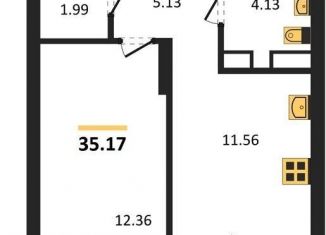 Продажа 1-комнатной квартиры, 35.2 м2, Новосибирск, метро Заельцовская, улица Тюленина, 3