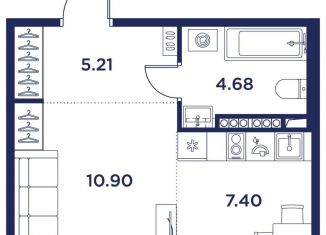 Продается квартира студия, 28.2 м2, Санкт-Петербург, Цитадельская дорога, 2