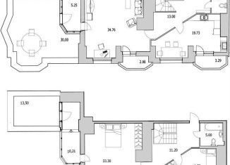 Продается 3-ком. квартира, 211.8 м2, Санкт-Петербург, улица Кустодиева, 7к1, Выборгский район