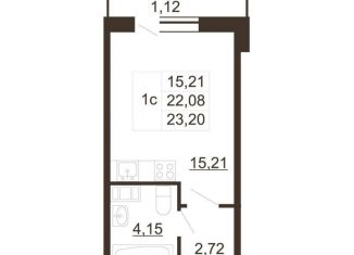 Продам квартиру студию, 23.2 м2, Ленинградская область, улица Хохлова, 16