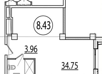 Продается квартира студия, 38.7 м2, Санкт-Петербург, Измайловский бульвар, 1к2, Адмиралтейский район