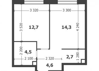 Продаю 1-комнатную квартиру, 38.8 м2, Москва, 3-я очередь, к6, станция ЗИЛ