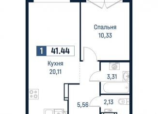 Продаю 1-ком. квартиру, 41.4 м2, Ярославль, Дзержинский район, Романовская улица, 6к2