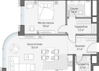 Продажа 1-ком. квартиры, 67.2 м2, Москва, метро Полянка