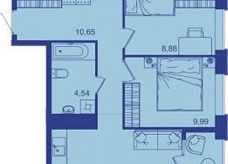 2-ком. квартира на продажу, 55.1 м2, Брянск, Советская улица, 122, Советский район