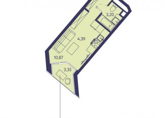 Продается 1-комнатная квартира, 25 м2, посёлок городского типа Ливадия