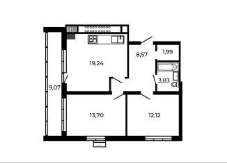 Продажа 2-ком. квартиры, 64 м2, посёлок Доброград, улица Благополучия, 2к1