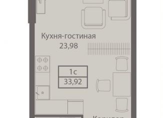 1-комнатная квартира на продажу, 33.9 м2, Москва, САО, улица Академика Ильюшина, 21