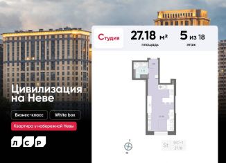 Продажа квартиры студии, 27.2 м2, Санкт-Петербург, муниципальный округ № 54