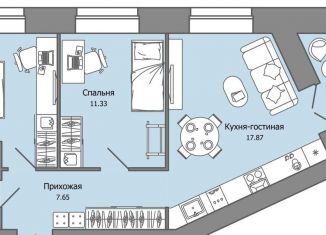 Продажа 3-комнатной квартиры, 54 м2, Ульяновск, Засвияжский район, жилой комплекс Город Новаторов, 3