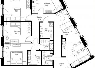 Продаю четырехкомнатную квартиру, 106 м2, Москва, проспект Мира, 186Ас1